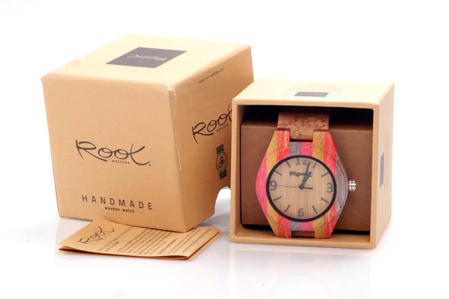Reloj de Madera Laminada modelo ISLA - Venta Mayorista y Detalle | Root® Watches 